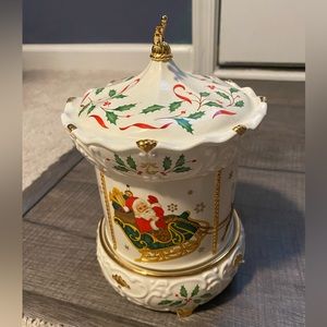 Lenox vintage Christmas carousel centerpiece